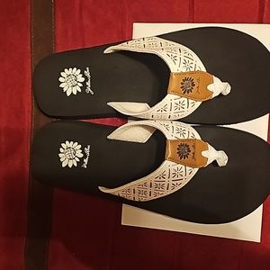 Yellow Box Flip Flops